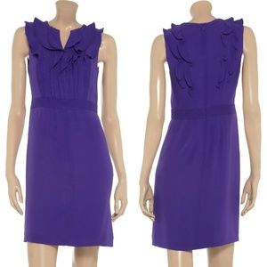 Tory Burch, Raeca Silk Dress, Purple, 0